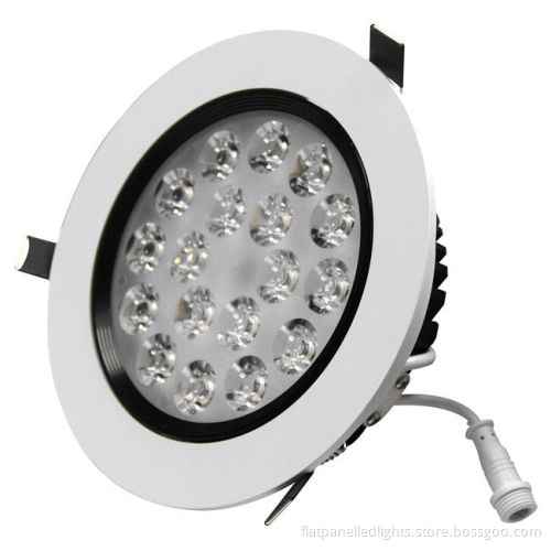 High Brightness 18w Adjustable Recessed Led Downlight Warmwhite 4500k